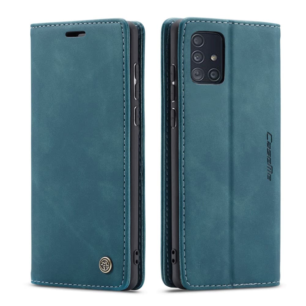 CASEME 013 Series Plånboksfodral för Samsung Galaxy A71 - Grön
