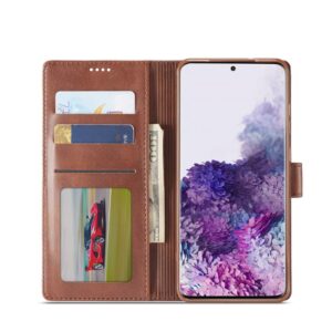 LC.IMEEKE Plånboksfodral till Samsung Galaxy S20 - Coffee
