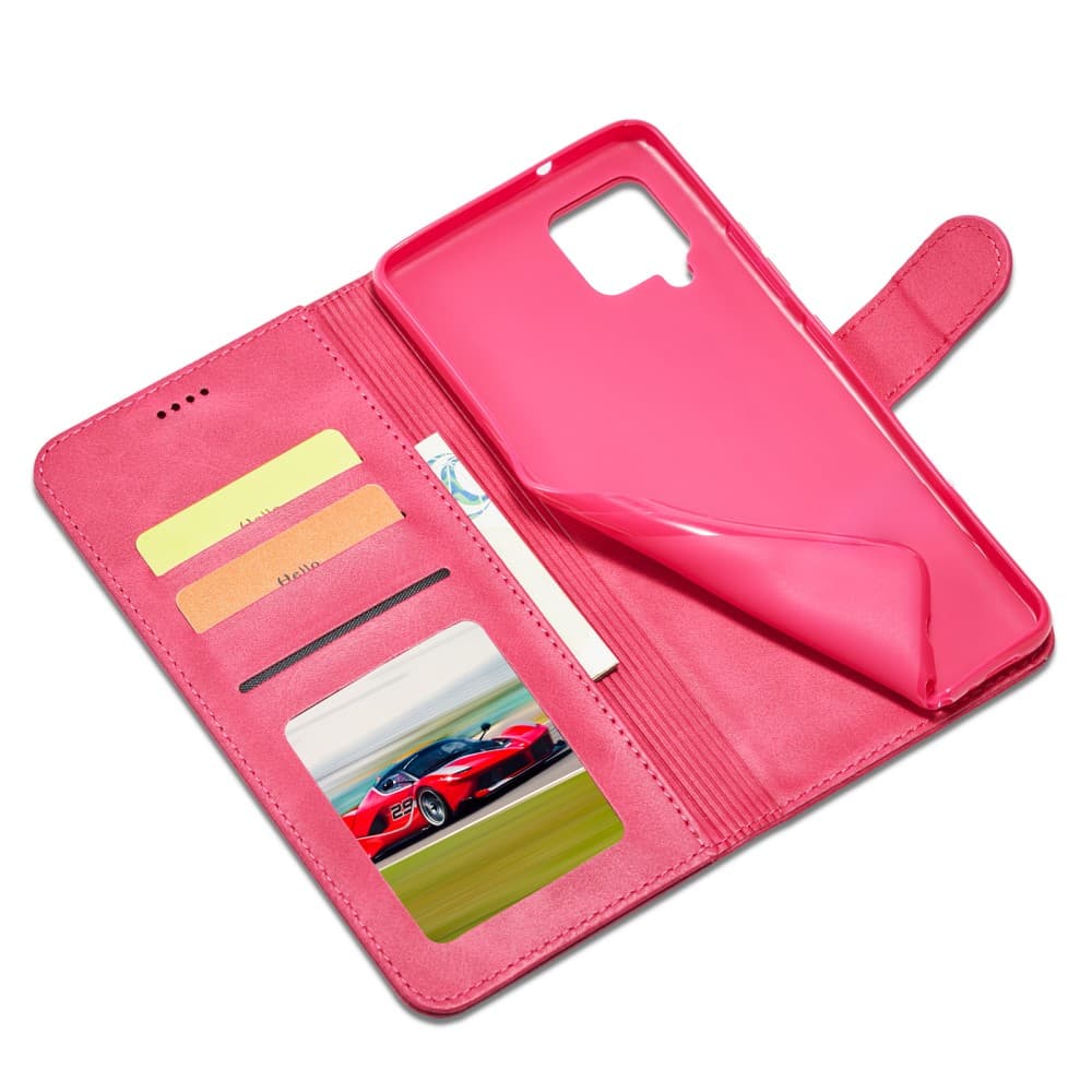 LC IMEEKE Plånboksfodral för Samsung Galaxy A42 - Rosa