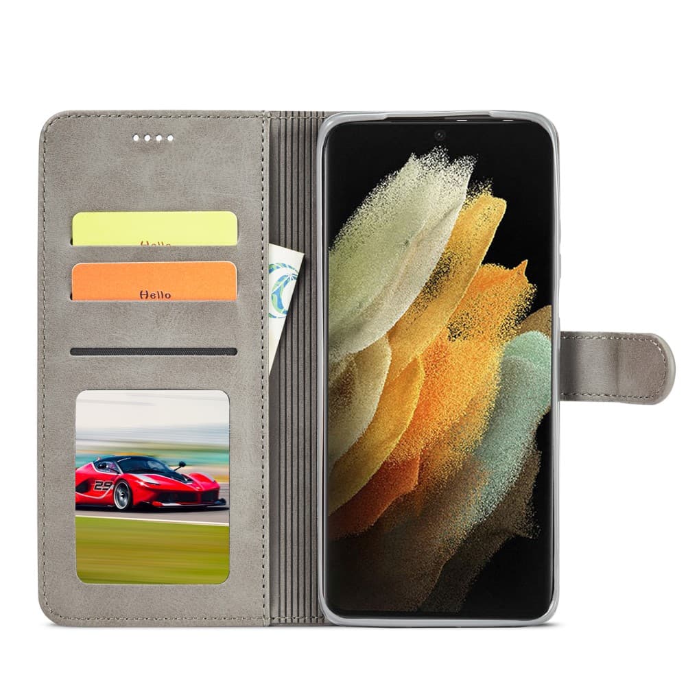 LC.IMEEKE Fodral för Samsung Galaxy S21 Ultra - Grå