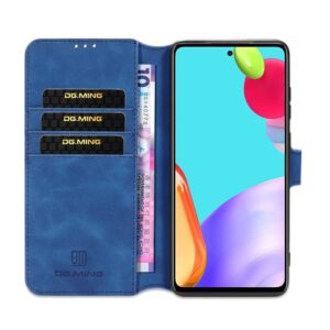 DG.MING Retro Plånboksfodral till Galaxy A52 4G/5G & A52s 5G - Blå