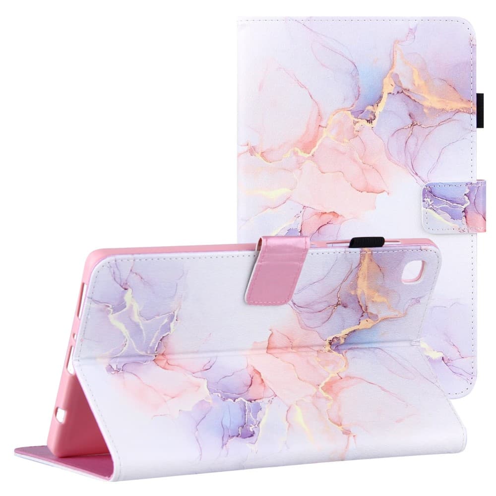 Samsung Galaxy Tab A7 Lite 8.7 fodral - Milky Way Marble White