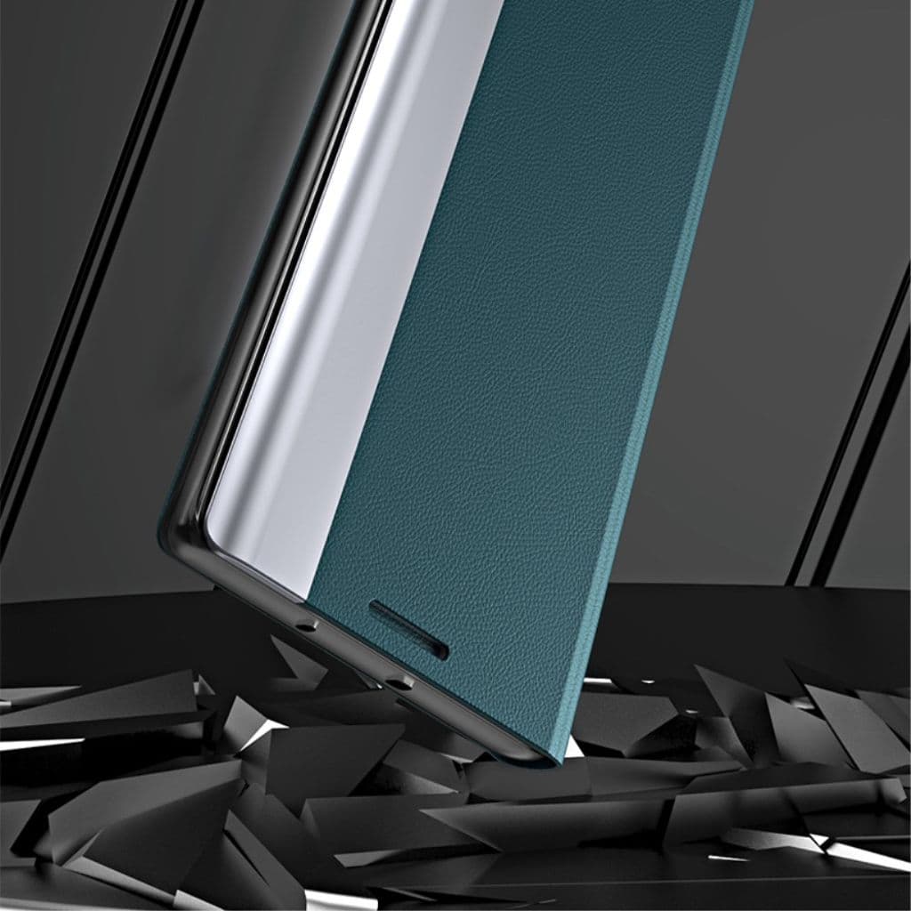 Vikbart Samsung Galaxy S21 Ultra 5G fodral med ett stativ - Grön