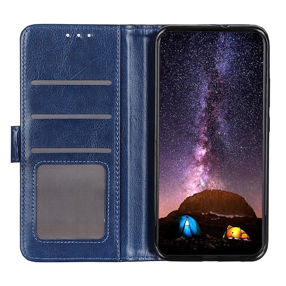 Samsung Galaxy S22 5G premium plånboksfodral - Blått