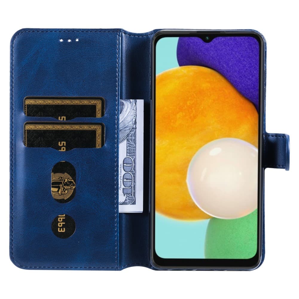 Samsung Galaxy A13 5G/ A04s 4G Classic Stand Flip fodral - Blått