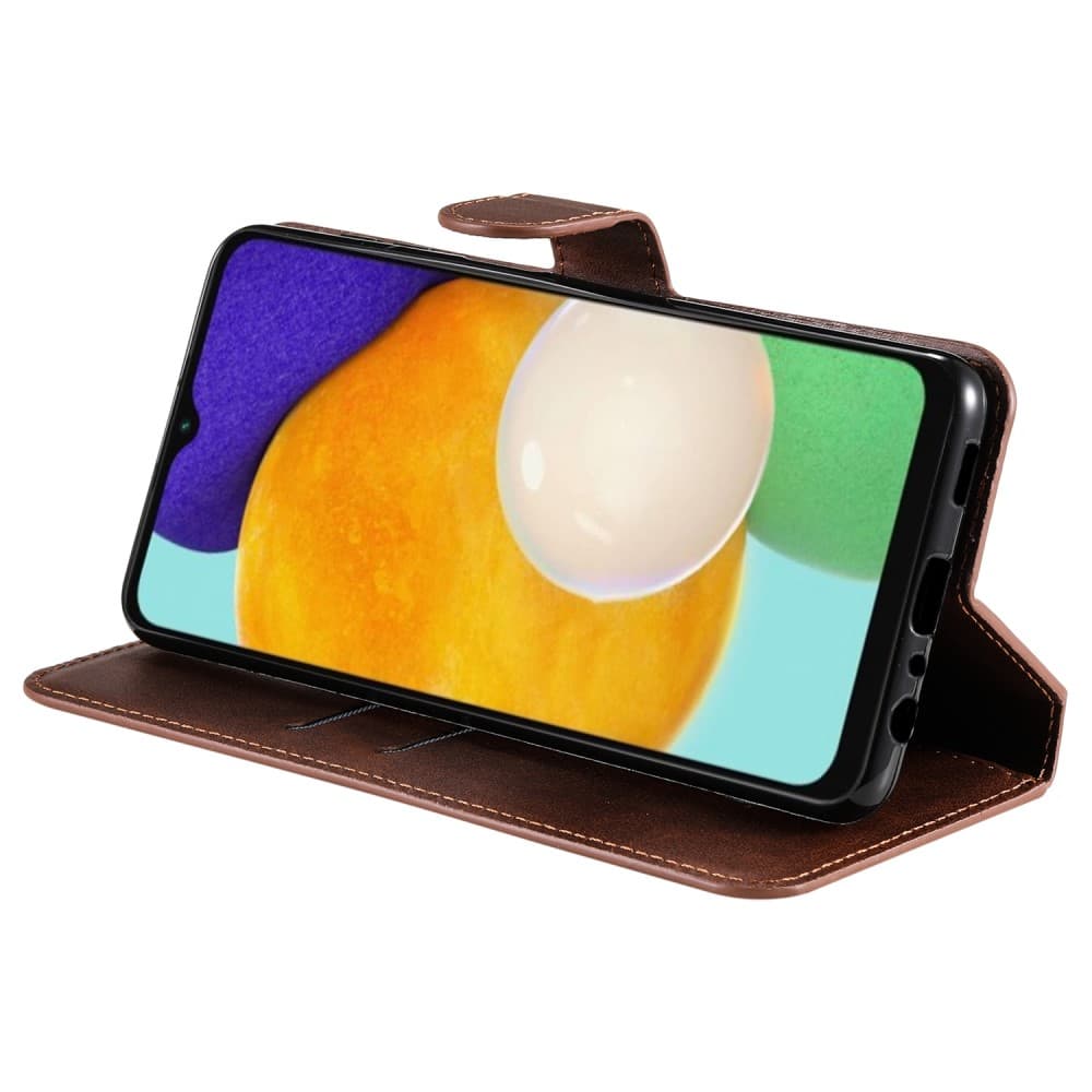 Samsung Galaxy A13 5G/ A04s 4G Classic Stand Flip fodral - Brunt
