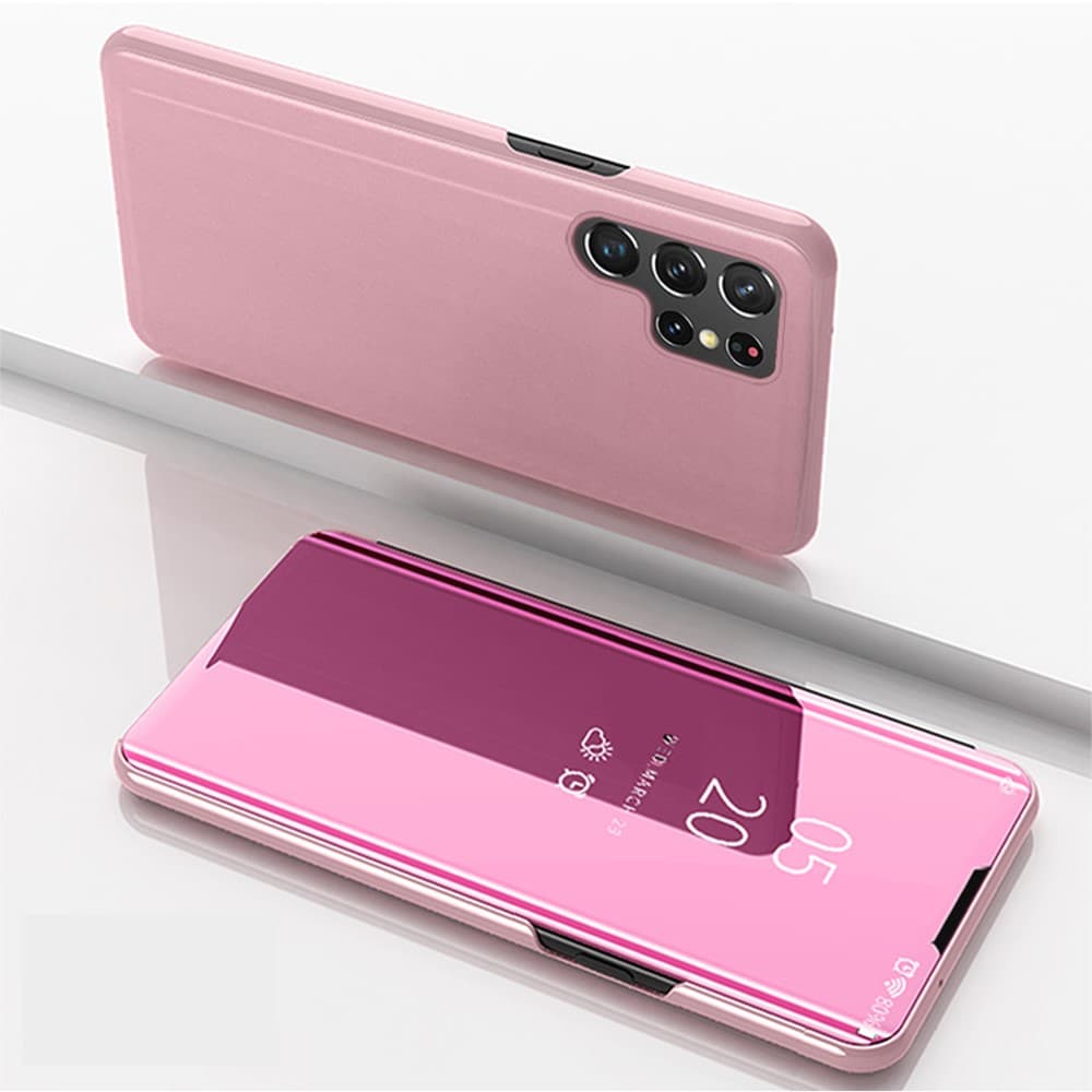Samsung Galaxy S22 Ultra 5G flipfodral -Rosé