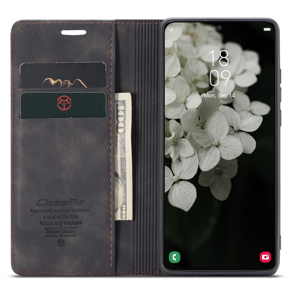 CASEME Samsung Galaxy S22 5G telefonfodral - Svart