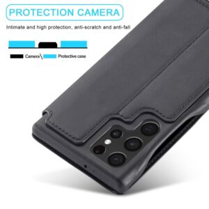 LC.IMEEKE Samsung Galaxy S22 Ultra 5G telefonfodral - Svart