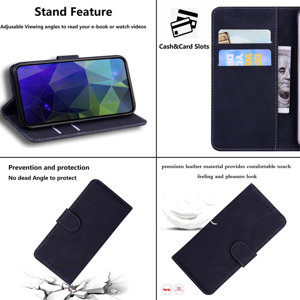 OnePlus Nord CE 2 Lite 5G Solid Color Anti-fall Fodral - Svart
