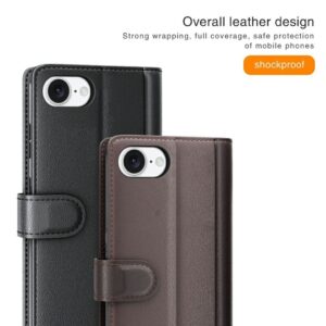 iPhone 16e Fodral i Äkta läder - Brun