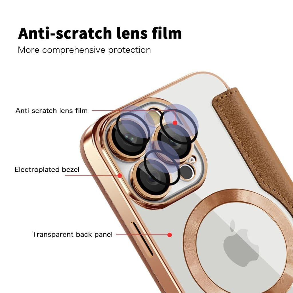iPhone 16 Pro Fodral med Kortplatser - Brun