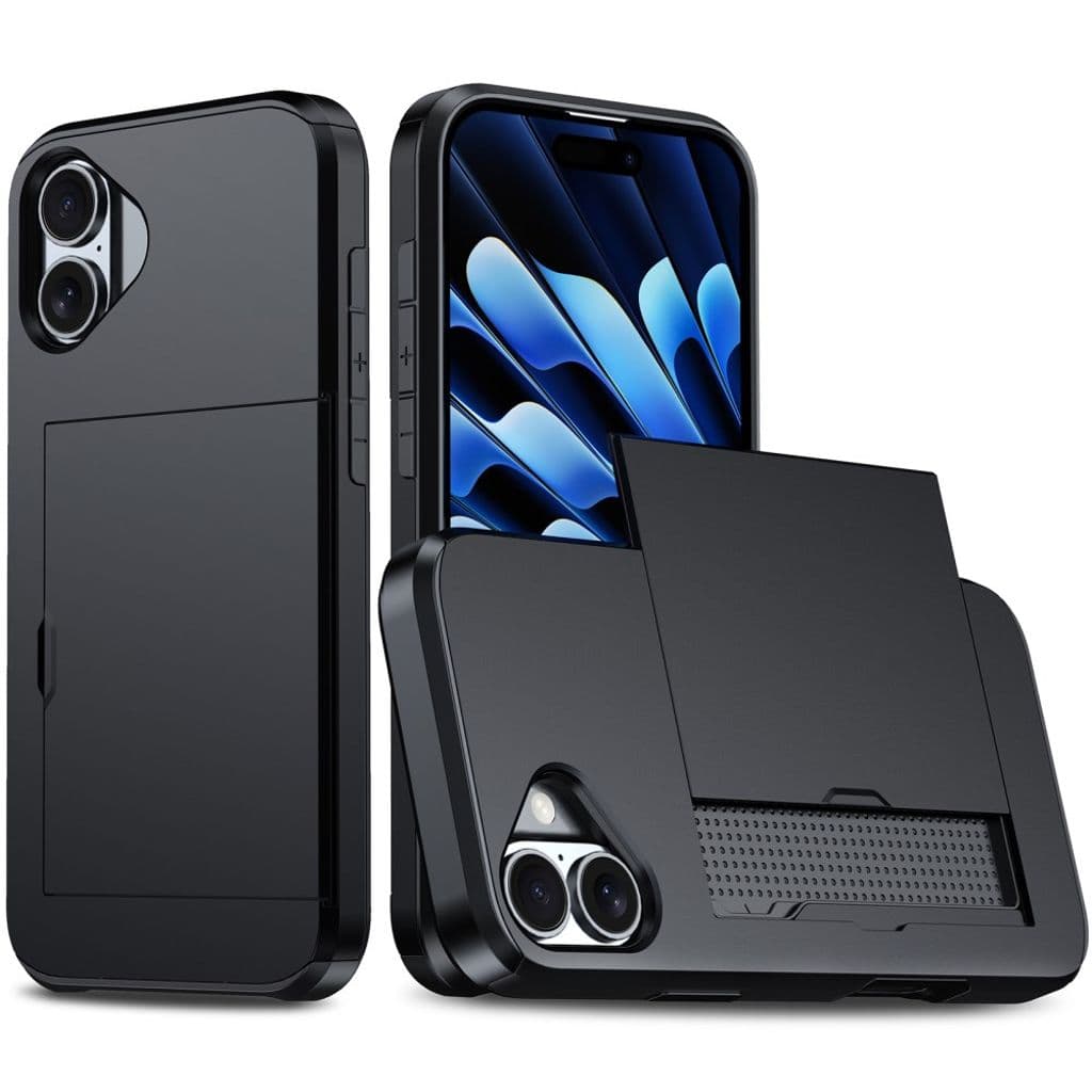 iPhone 16 Skal med kortplats - Svart