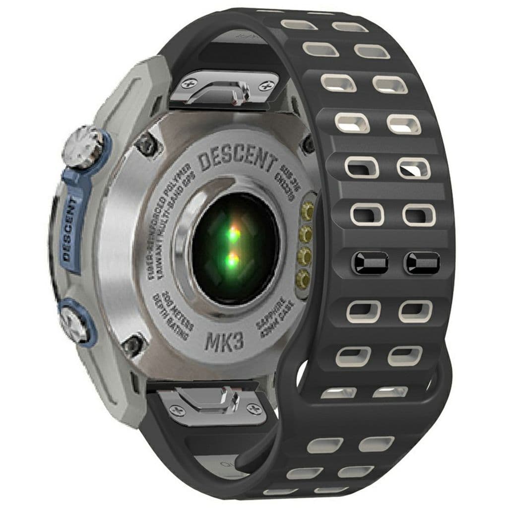 Garmin Fenix 8/E 47mm etc. Tvåfärgat klockarmband i silikon - Grå