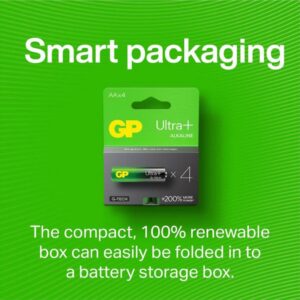 GP Ultra Plus Alkaline C-batteri, 14AUP/LR14, 2-pack