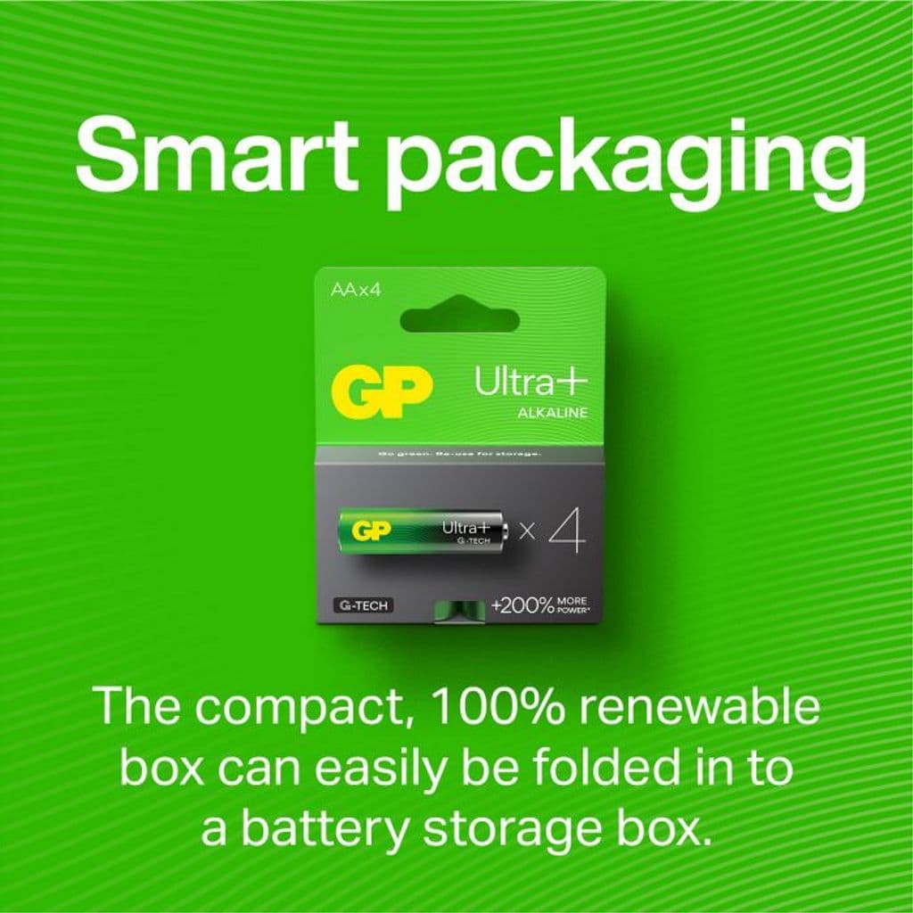 GP Ultra Plus Alkaline C-batteri, 14AUP/LR14, 2-pack