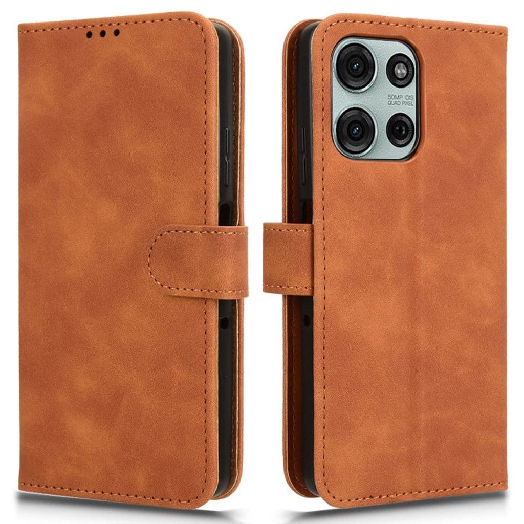 Motorola Moto G75 5G Plånboksfodral - Brun
