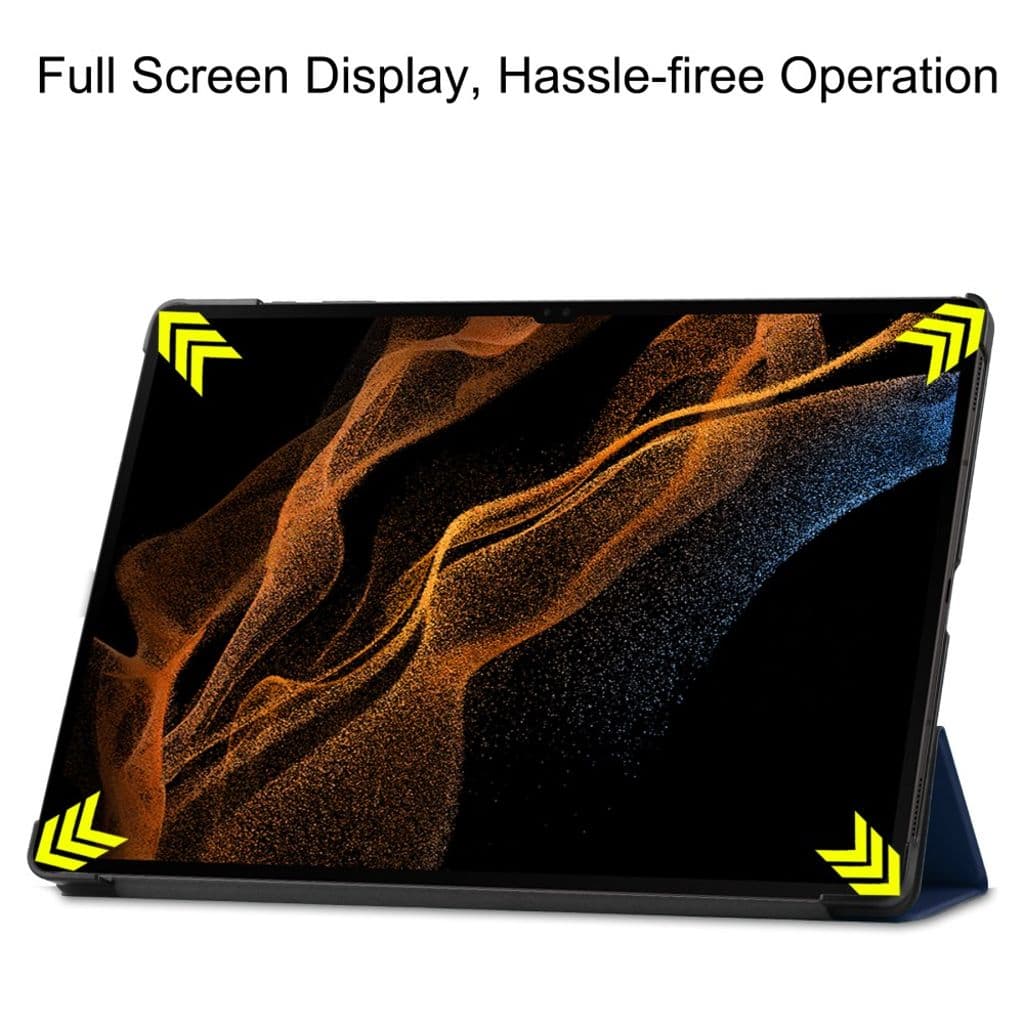 Samsung Galaxy Tab S10 Ultra Trifold fodral - Mörkblå
