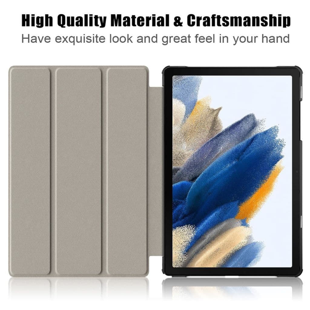 Samsung Galaxy Tab A9 Plus trifold fodral - Vit/Blå