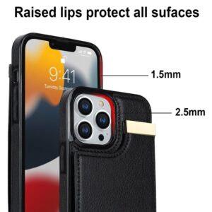 iPhone 13 Pro Max Skal med korthållare - Svart
