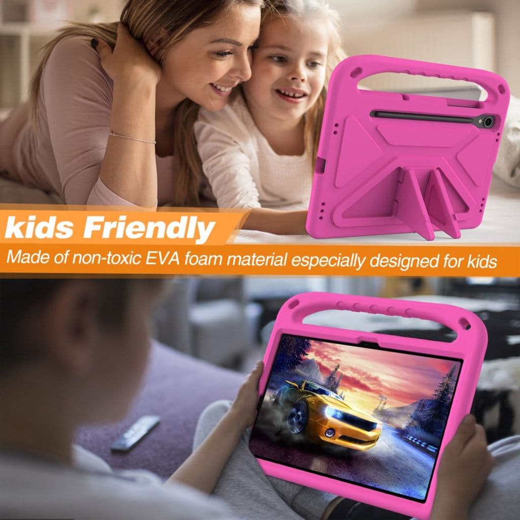 Samsung Galaxy Tab S9 FE / S10 FE Skal med handgrepp - Rose