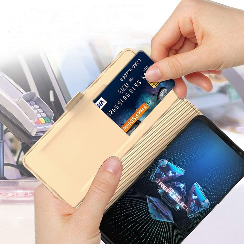 Asus ROG Phone 5 Fodral med visning - Guld
