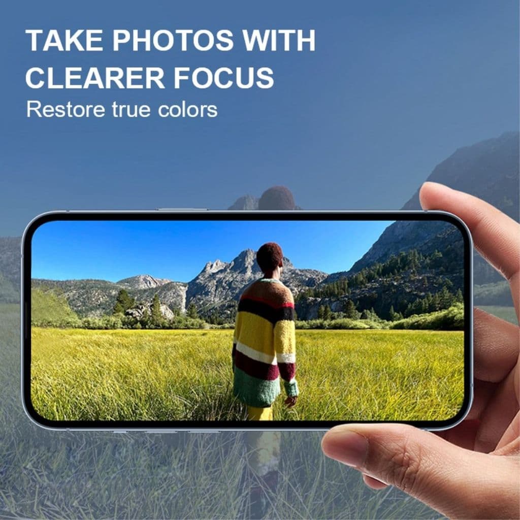 AMORUS iPhone XR kameralinsskydd i härdat glas