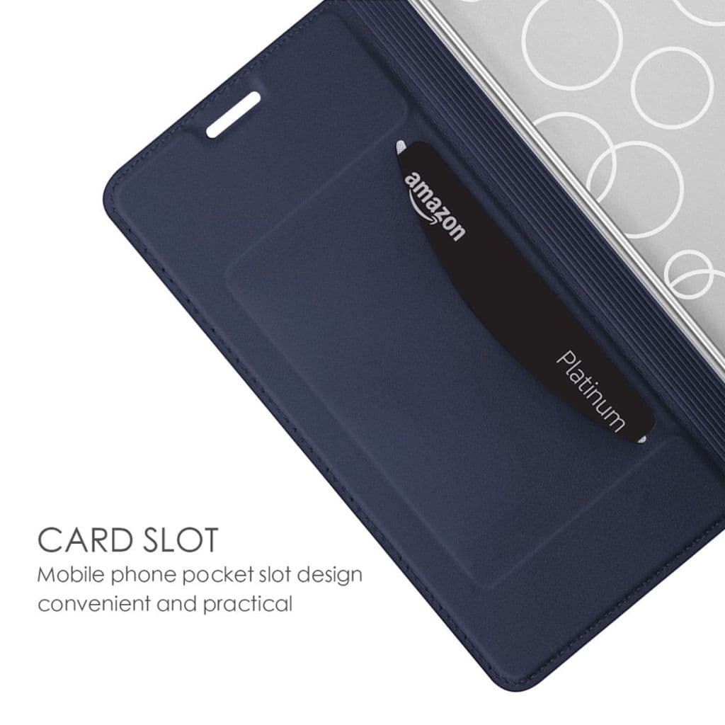 iPhone 16 Pro Fodral med Kortplats och Stativ - Blå