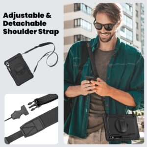 Samsung Galaxy Tab S9 FE Plus Kickstand Skal - Svart