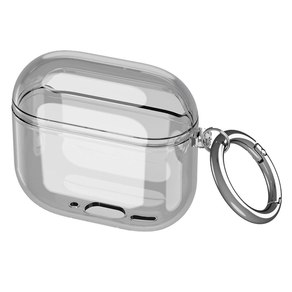AirPods 4 Skal med Krok - Transparent Svart