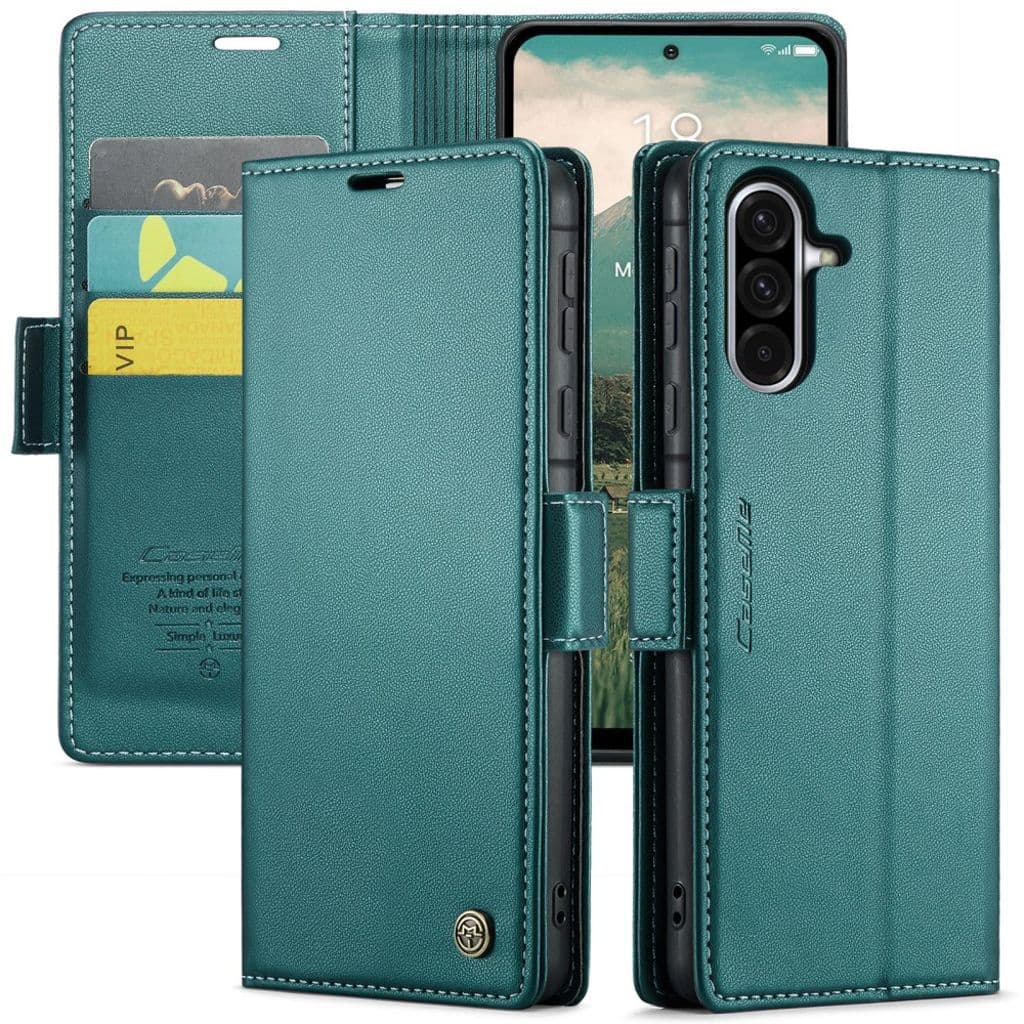 CASEME Samsung Galaxy A56 5G Fodral med RFID-blockering - Grön