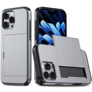 iPhone 16 Pro Skal med kortplats - Grå