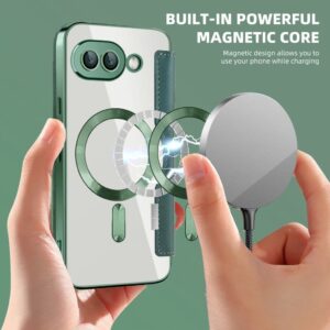 Google Pixel 9a MagSafe-kompatibelt Fodral - Mörkgrön