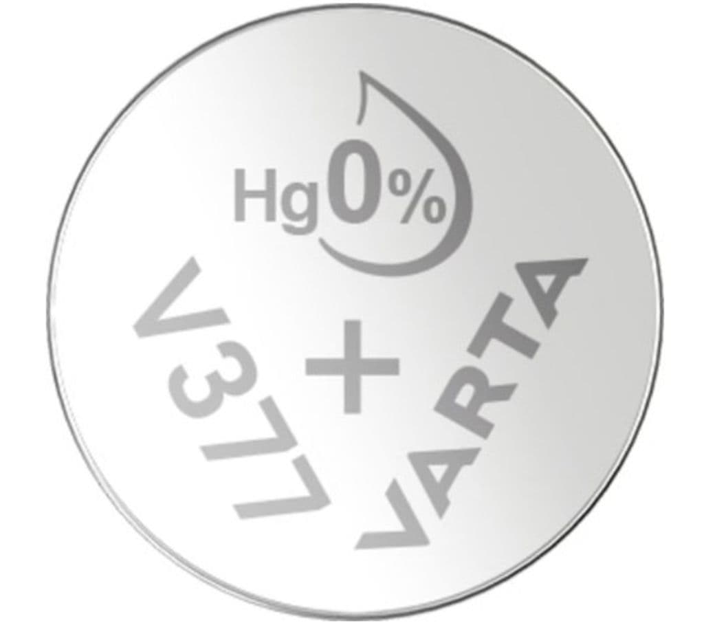 VARTA Silver Coin knappcellsbatteri V377 / SR66, 2-pack
