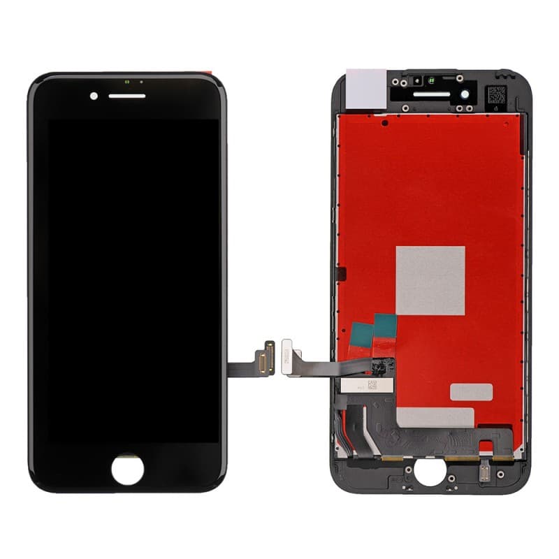 iPhone 8 Skärm med glas och display - svart