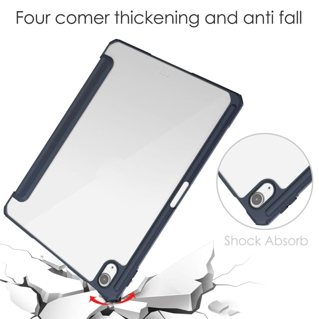 iPad Air 11" 2024/2025 Tri-fold fodral med pennfack - Mörkblå