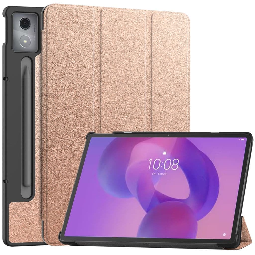 Lenovo Idea Tab Pro Fodral med stativ - roséguld
