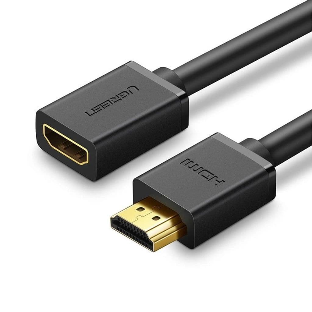 Ugreen HDMI-förlängningskabel hona till hane – 4K 60Hz – 2m – Svart