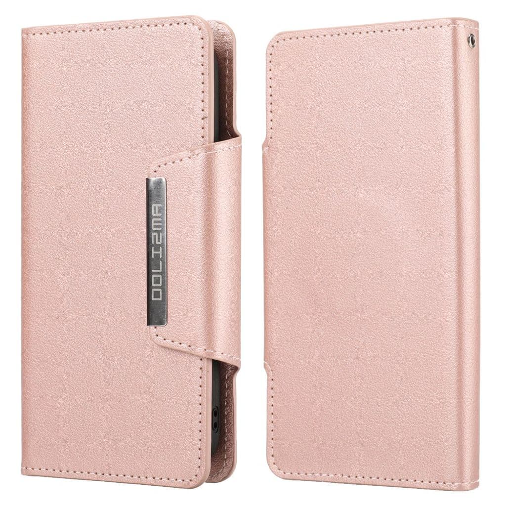 iPhone 13 Mini fodral med stativ och korthållare - Roséguld