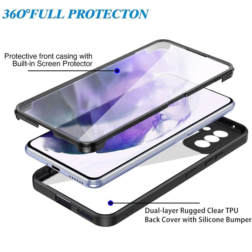 Samsung Galaxy S23 360 Skal med skärmskydd - Blå