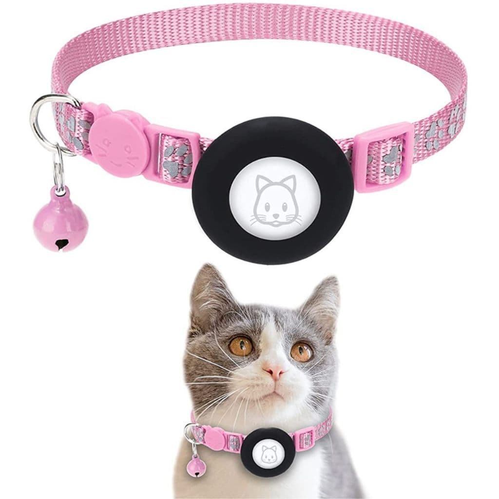 Apple AirTag katthalsband - Rosa