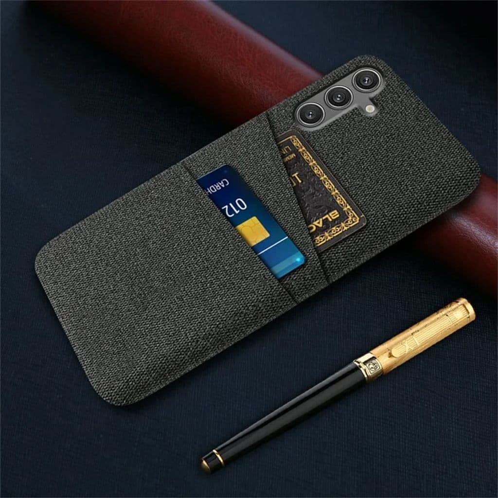 Samsung Galaxy S25 Skal med kortfack - Svart