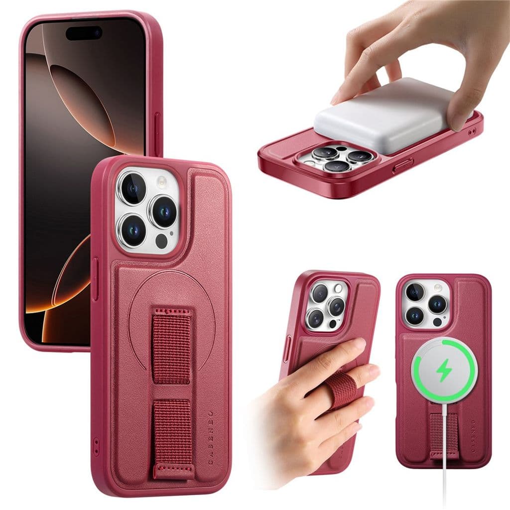 CASENEO iPhone 15 Pro Max Skal med MagSafe - Röd