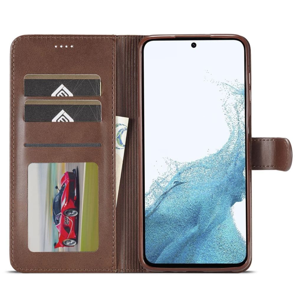 LC.IMEEKE Samsung Galaxy A54 5G fodral - Mörkbrunt