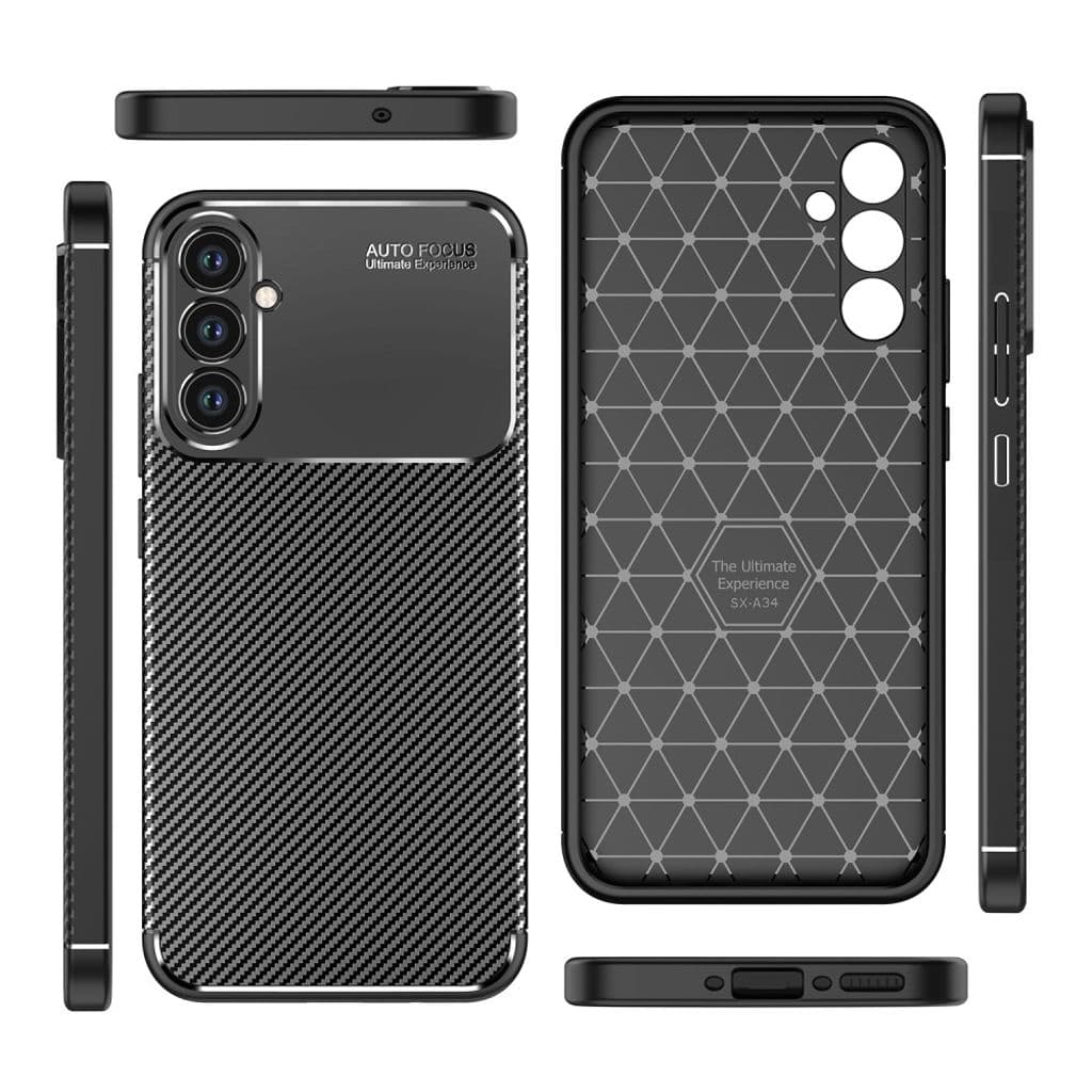 Stöttåligt Samsung Galaxy A34 5G skal - Svart
