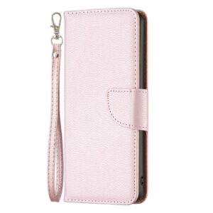 IPhone 15 fodral med en rem - Roséguldfärgat
