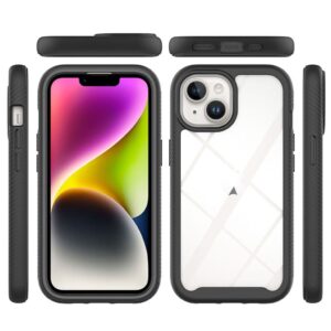 IPhone 15 Plus skal med ett skärmskydd - Svart