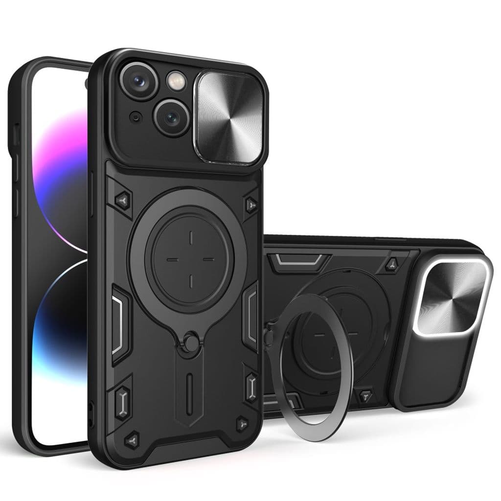 Roterbart iPhone 15 skal - Svart