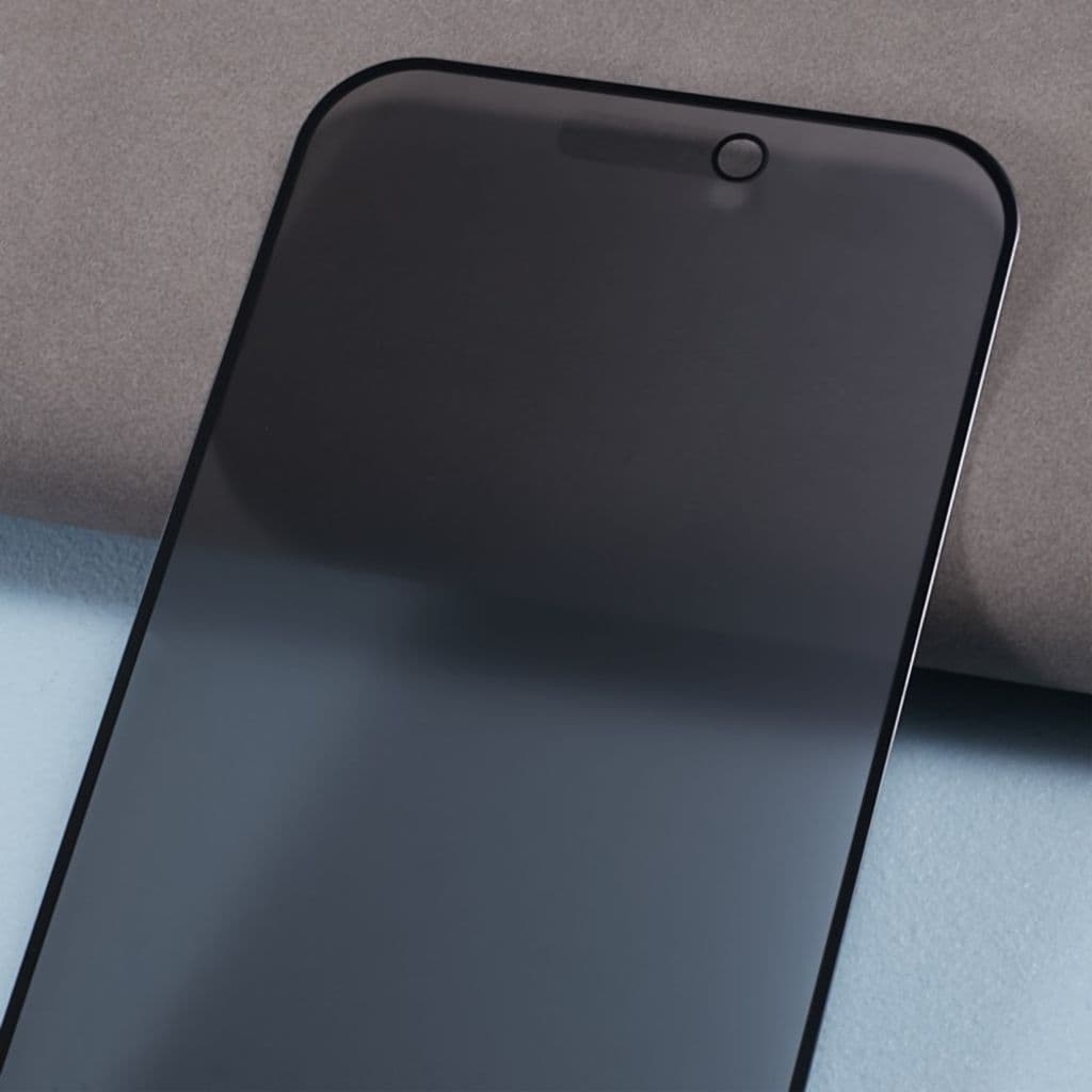 iPhone 15 Plus Matt Privacy Skärmskydd - Svart