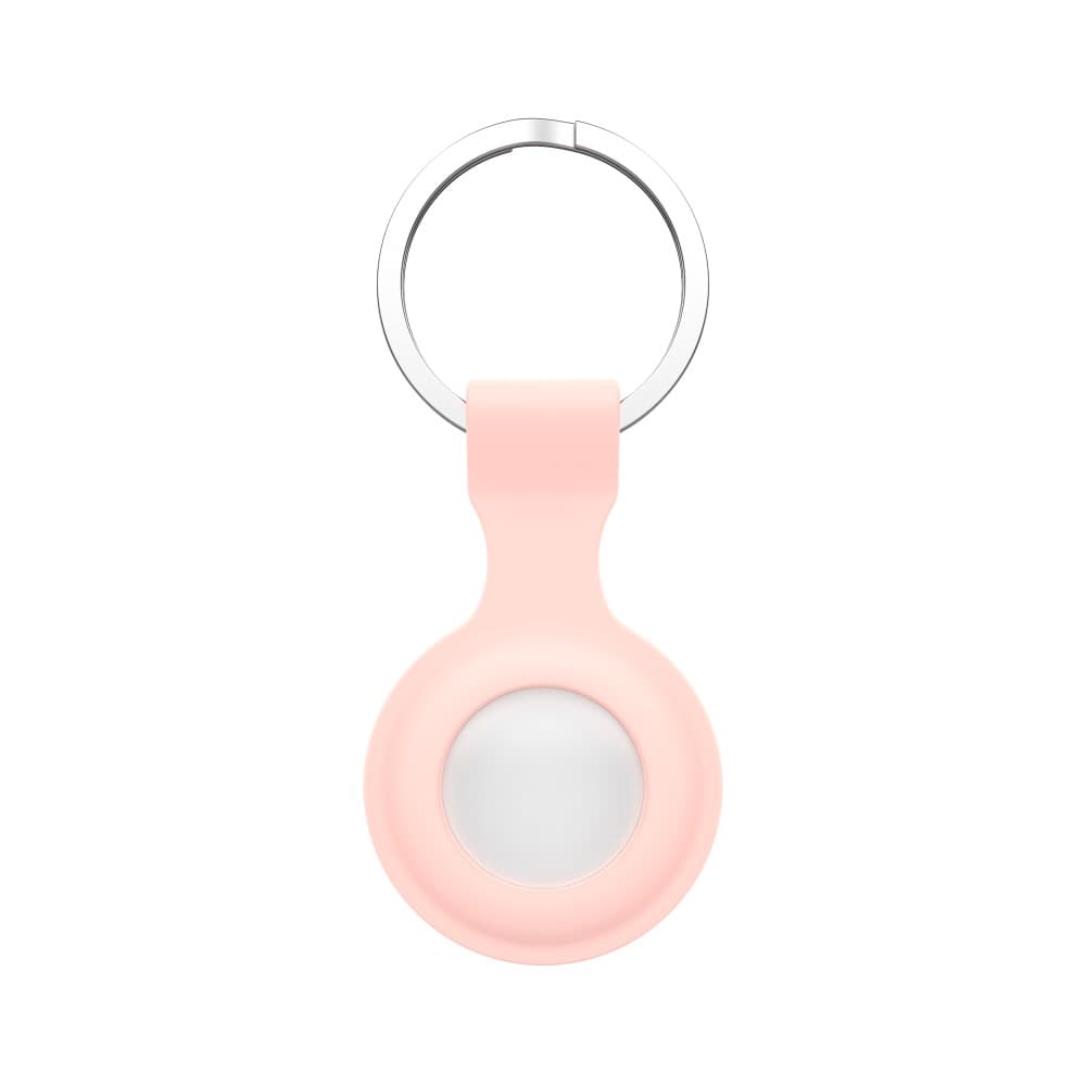Apple Airtags nyckelring med ett silikonskal - Rosa